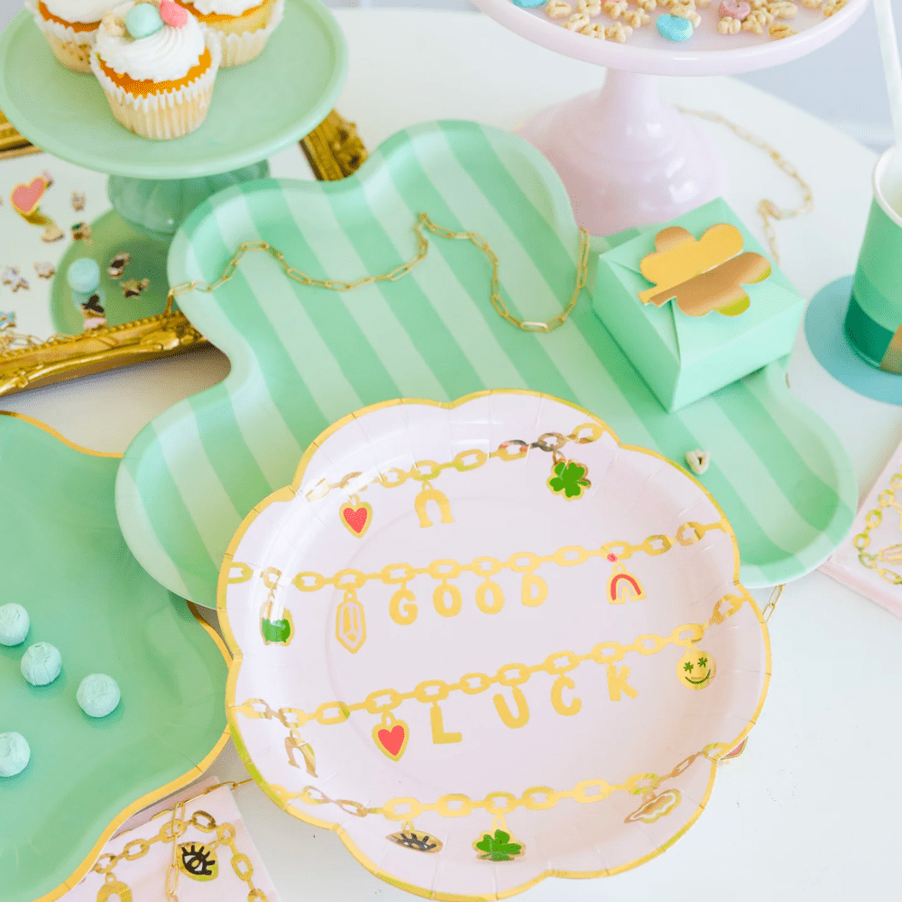 Gold Luck Scallop Plate, Shopsweetluluss