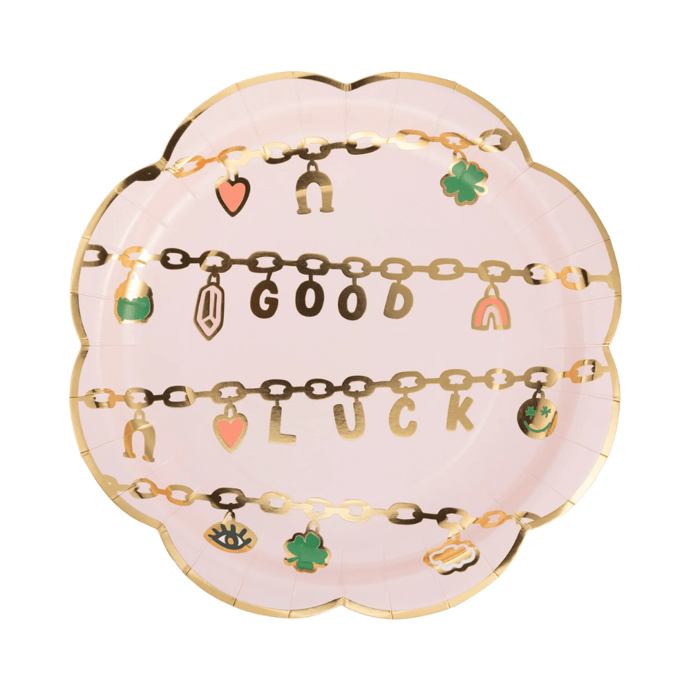 Gold Luck Scallop Plate, Shopsweetluluss