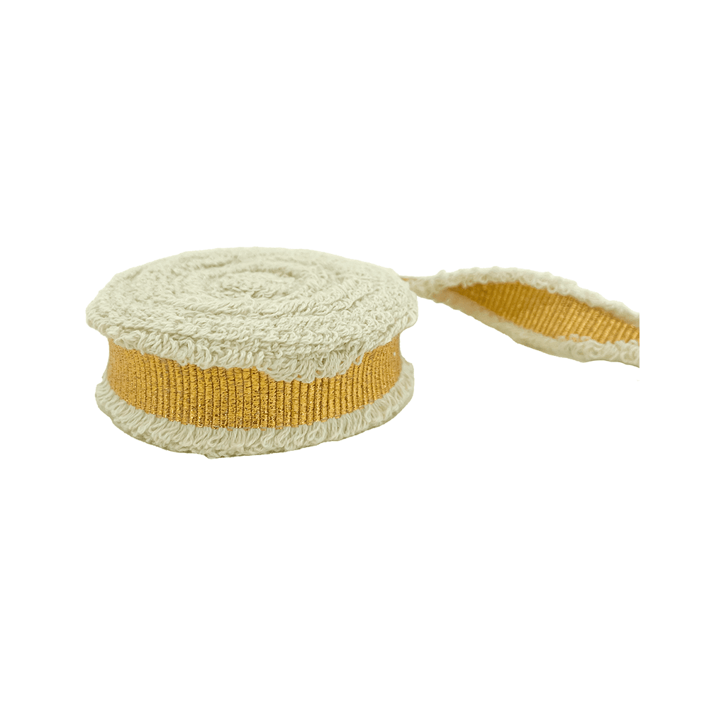 Gold Metallic Ribbon, 5 Yd. - 2 Style Options, Shopsweetluluss
