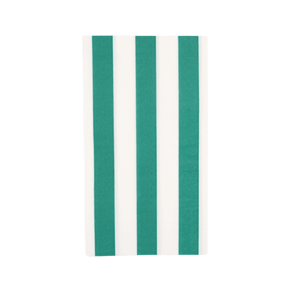 Emerald Green Cabana Stripe Guest Napkins, Shopsweetluluss