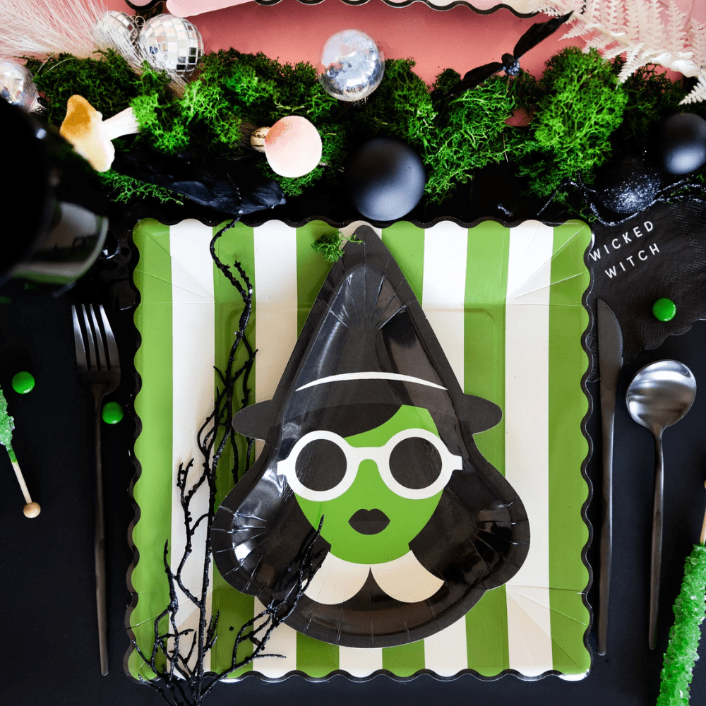 Green Witch Plates, Shopsweetluluss
