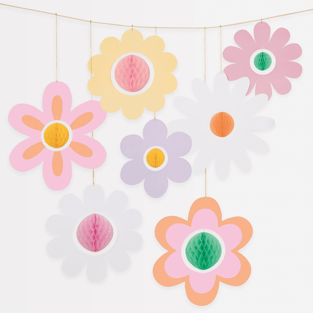 Groovy Flower Hanging Decorations, Shopsweetluluss
