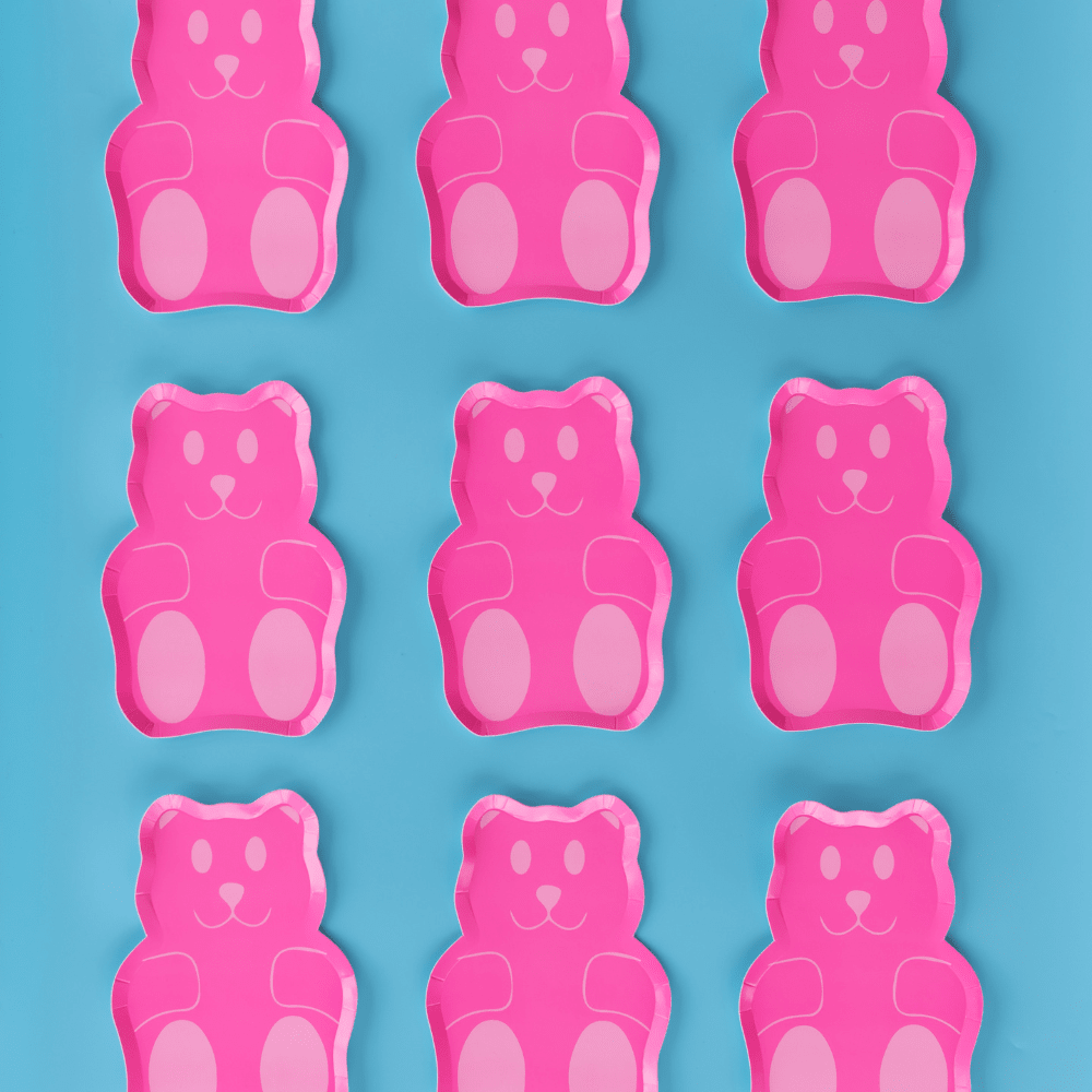 Gummy Bears Die-Cut Dessert Plates, Shopsweetluluss