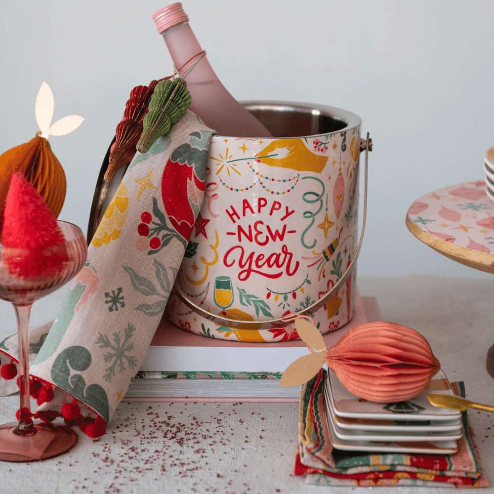 "Happy New Year" Ice Bucket - Shopsweetluluss