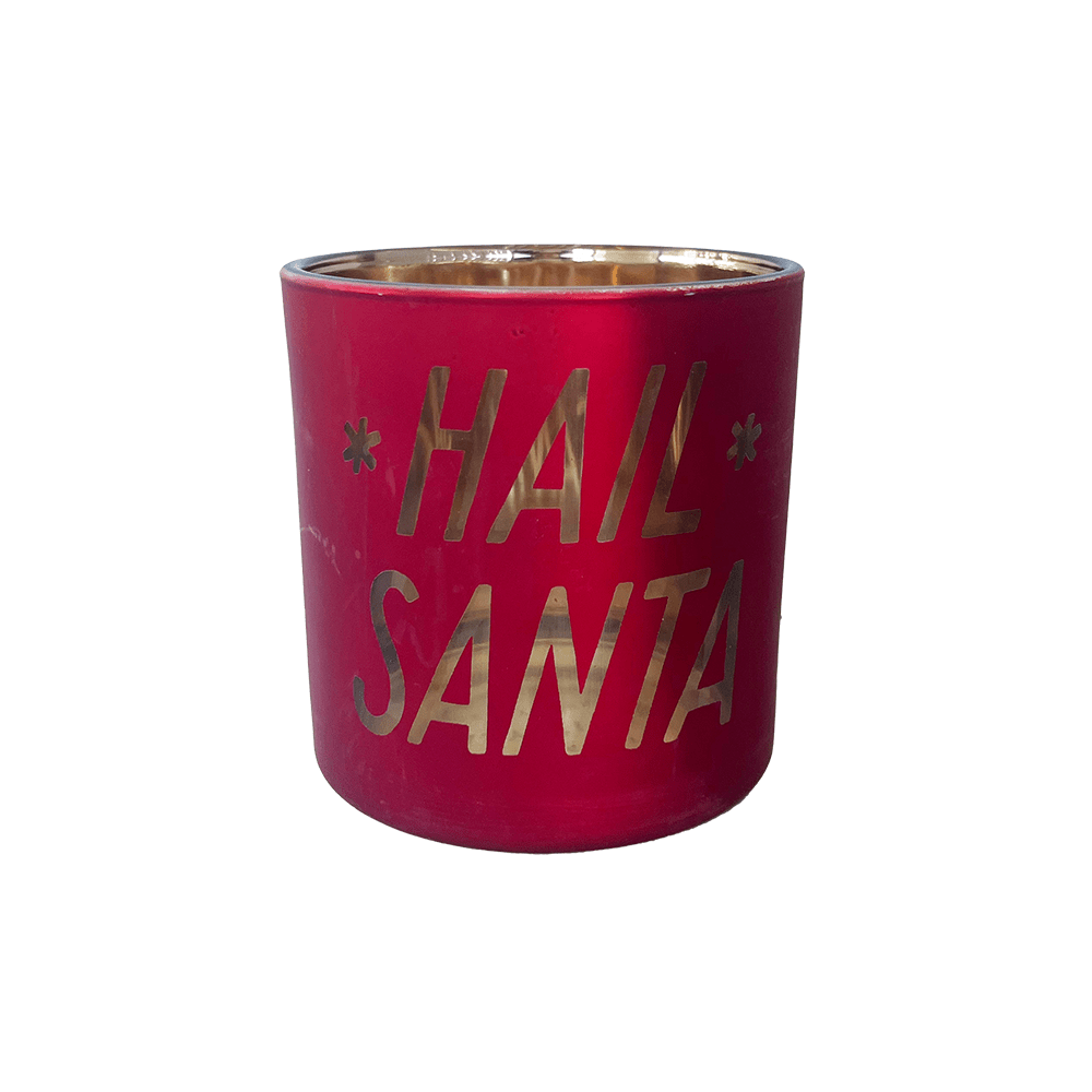 "Hail Santa" Candle Holder, Shopsweetluluss