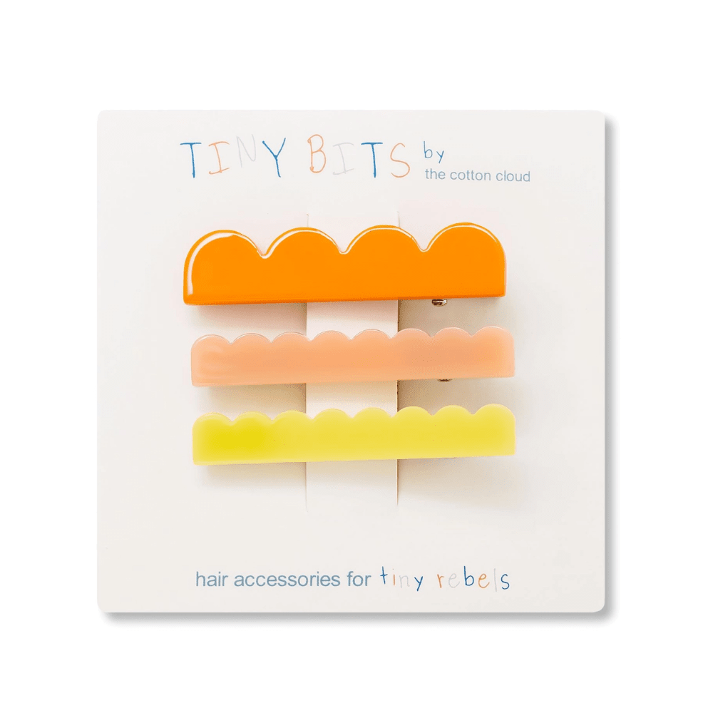 Sunset Waves Hair Clips - Set of 3, Shopsweetluluss