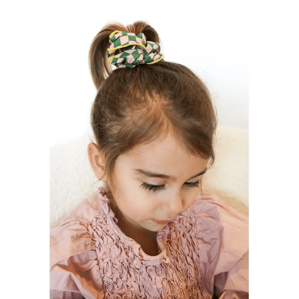 Hair Scrunchie Set - Checks & Orchard, Shopsweetluluss