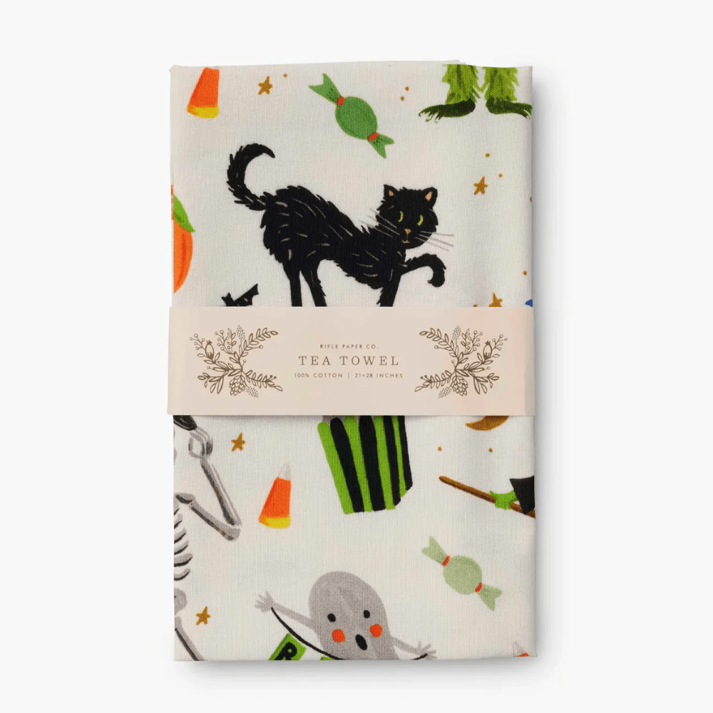 Halloween Parade Tea Towel, Shopsweetluluss