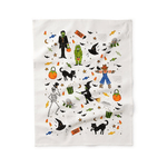Halloween Parade Tea Towel, Shopsweetluluss