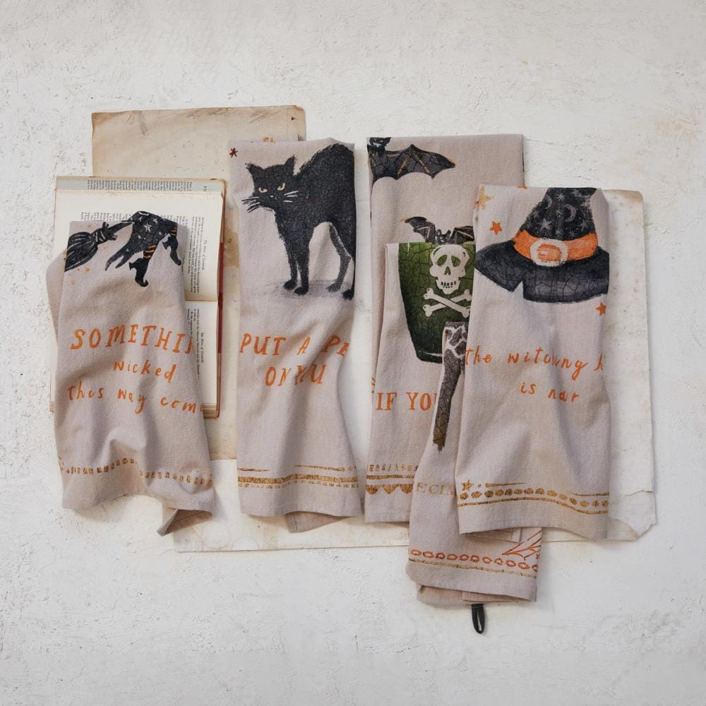 Halloween Printed Tea Towel - 6 Style Options, Shopsweetluluss