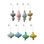 Handmade Wool Felt Ornament w/ Embroidery, Sequins & Beads, 8 Styles, Shopsweetluluss