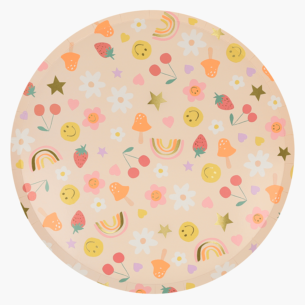 Happy Face Icons Dinner Plates, Shopsweetluluss