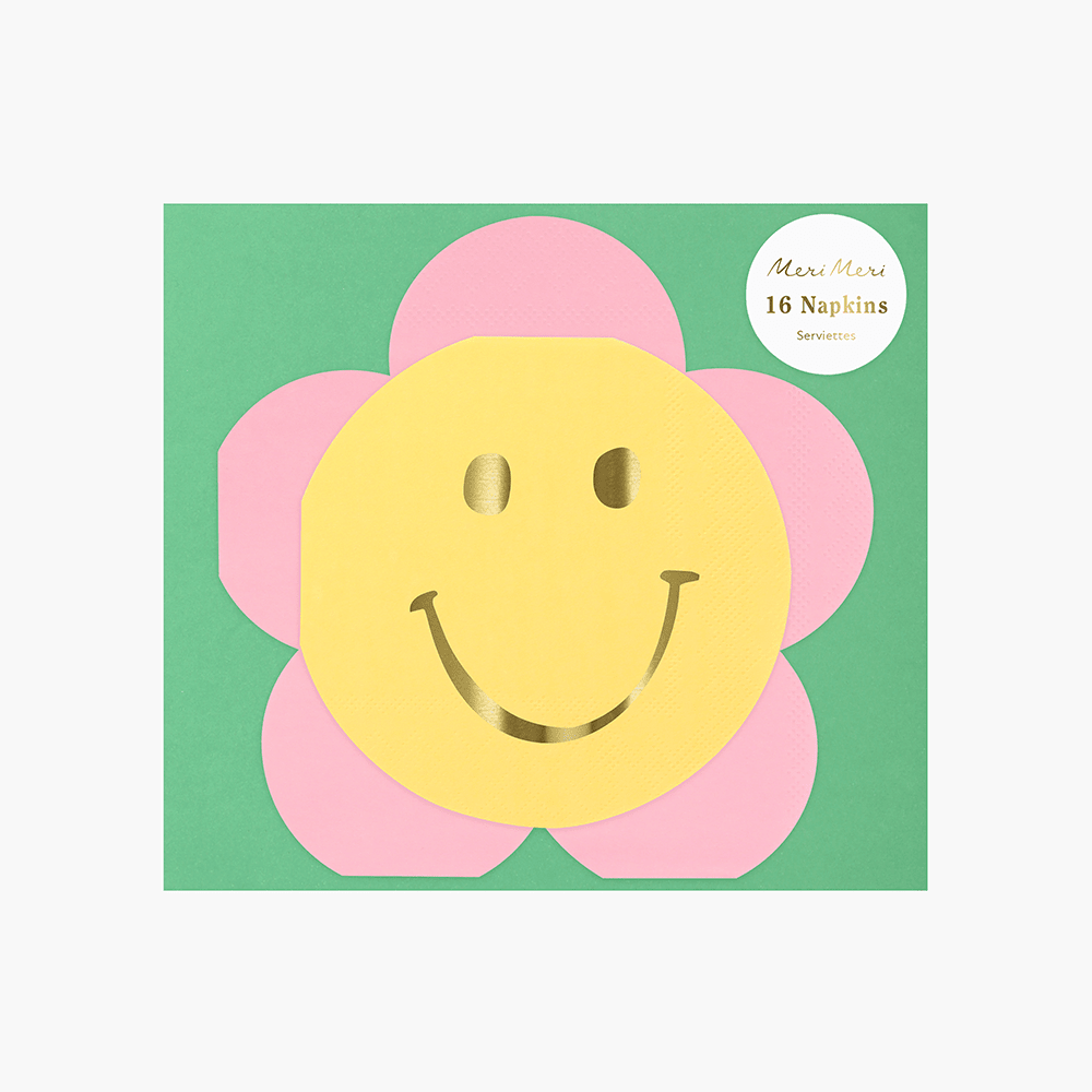 Happy Face Icons Napkins, Shopsweetluluss