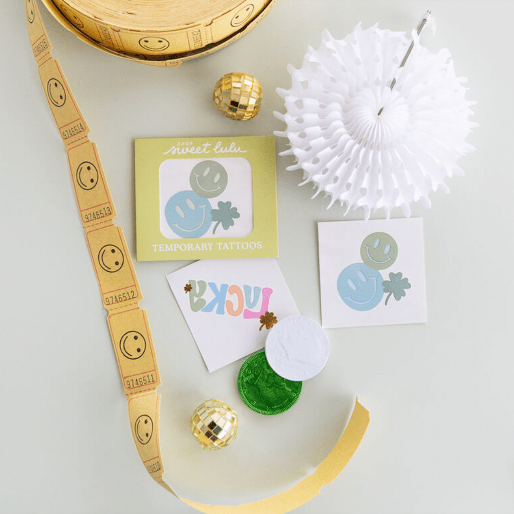 Happy Go Lucky Temporary Tattoos. Shopsweetluluss