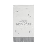 Happy New Year Fringed Dinner Napkins, Shopsweetluluss