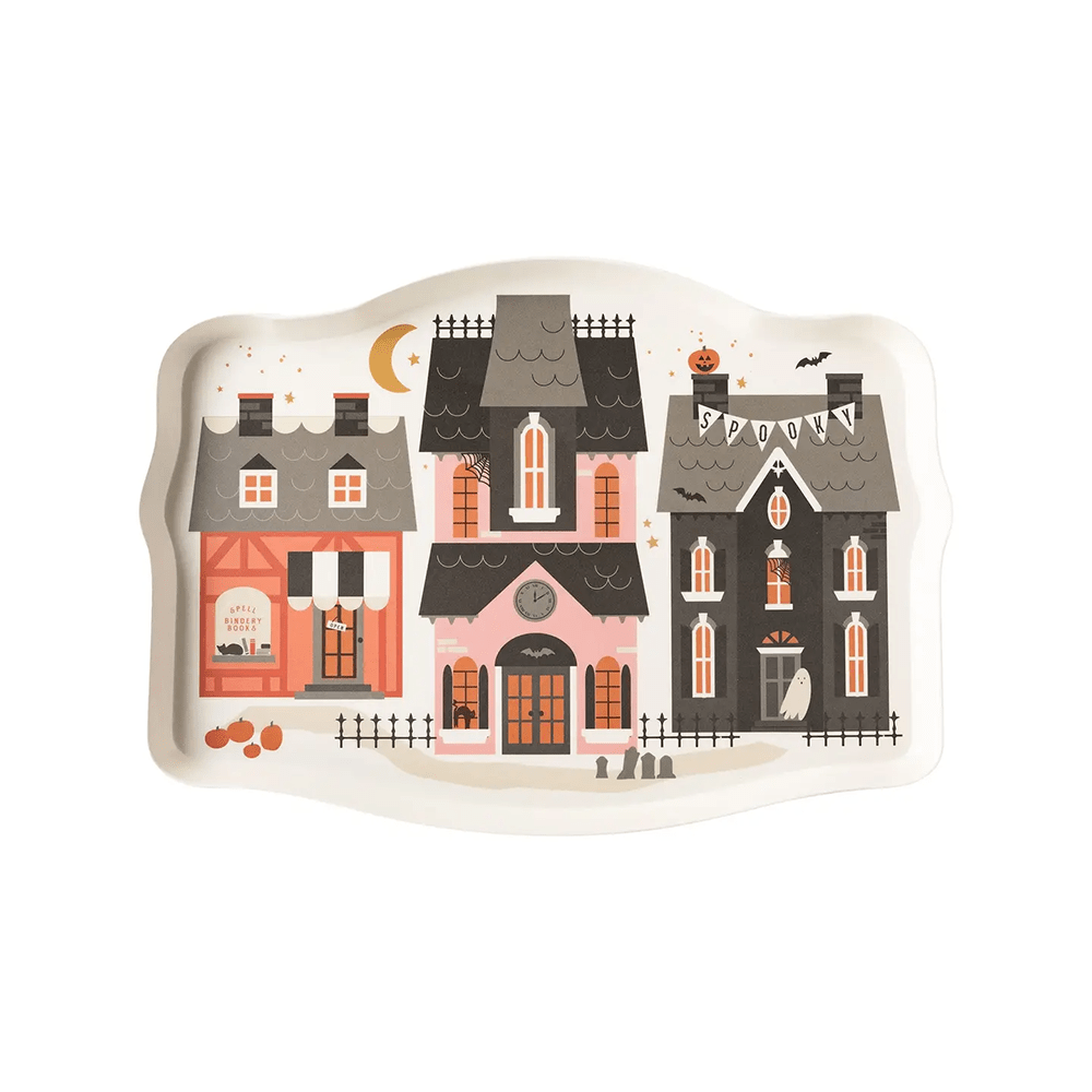 Haunted Village Bamboo Tray, Shopsweetluluss