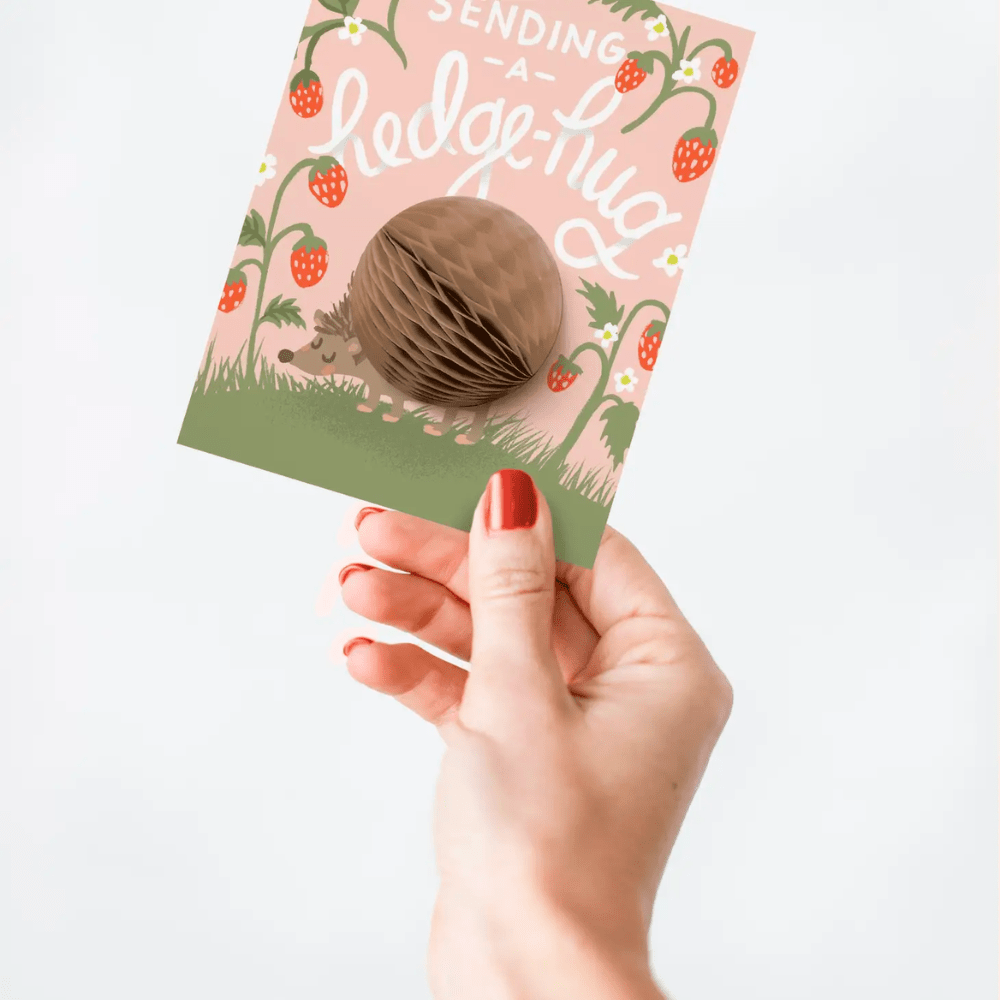 "Sending a Hedge-hug" Friendship/Encouragement Card