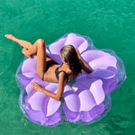 SunnyLife Luxe Lie-On Float - Pastel Lilac Hibiscus, Shopsweetluluss
