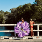 SunnyLife Luxe Lie-On Float - Pastel Lilac Hibiscus, Shopsweetluluss