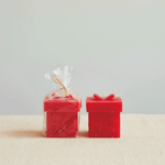 "Ho Ho Ho" Gift Box Shaped Candle, Red, Shopsweetluluss