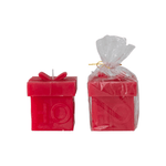 "Ho Ho Ho" Gift Box Shaped Candle, Red, Shopsweetluluss