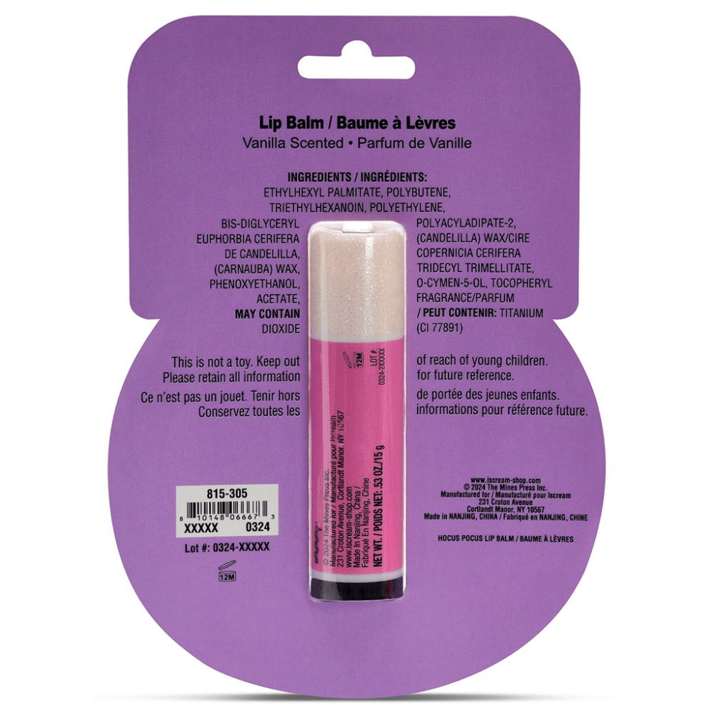 Hocus Pocus Lip Balm - Vanilla Scented, Shopsweetluluss