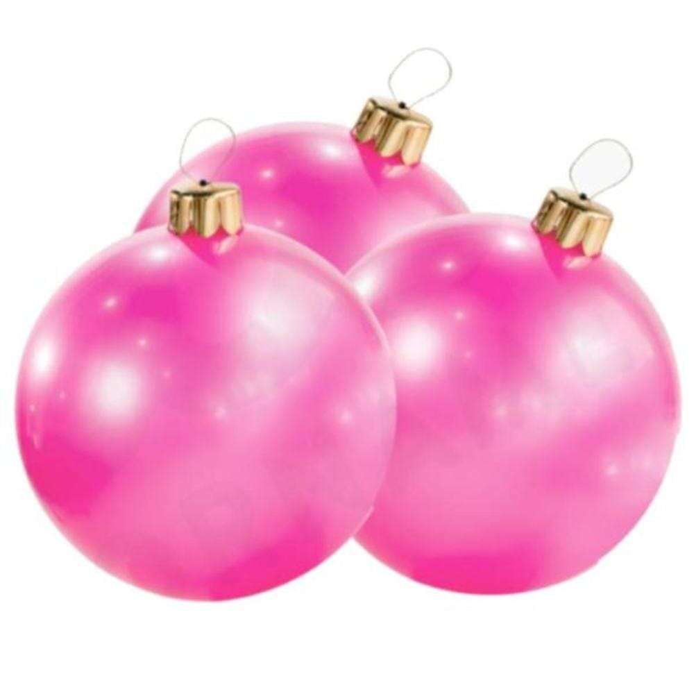 Holiball Mini Inflatable Ornament Set - Pink, Shopsweetluluss
