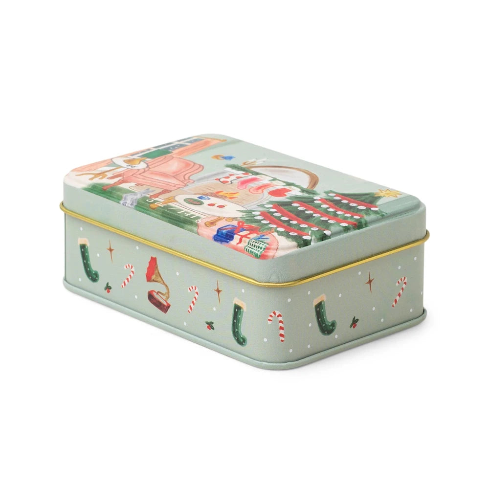 Holiday Candle Tin - Persimmon & Chestnut, Shopsweetluluss