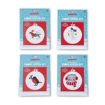 Holiday Cross Stitch Embroidery Craft Kit - 4 Style Options, Shopsweetluluss