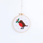Holiday Cross Stitch Embroidery Craft Kit - 4 Style Options, Shopsweetluluss