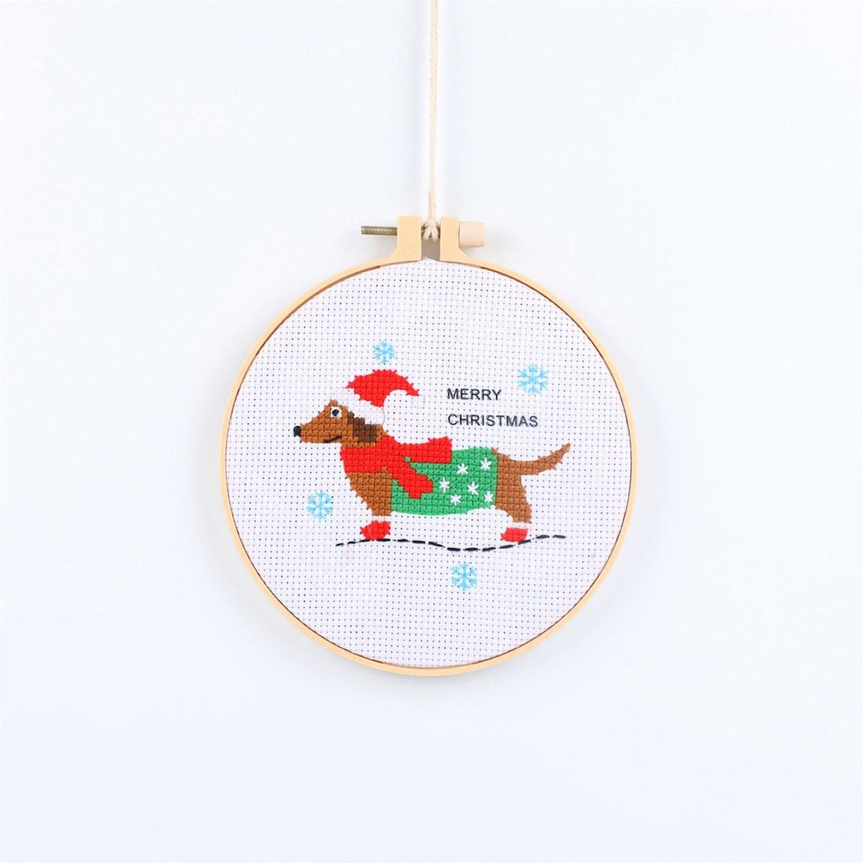 Holiday Cross Stitch Embroidery Craft Kit - 4 Style Options, Shopsweetluluss