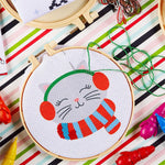 Holiday Cross Stitch Embroidery Craft Kit - 4 Style Options, Shopsweetluluss