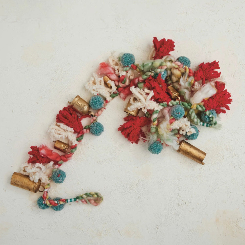 Holiday Wool & Cotten Blend Garland, Shopsweetluluss