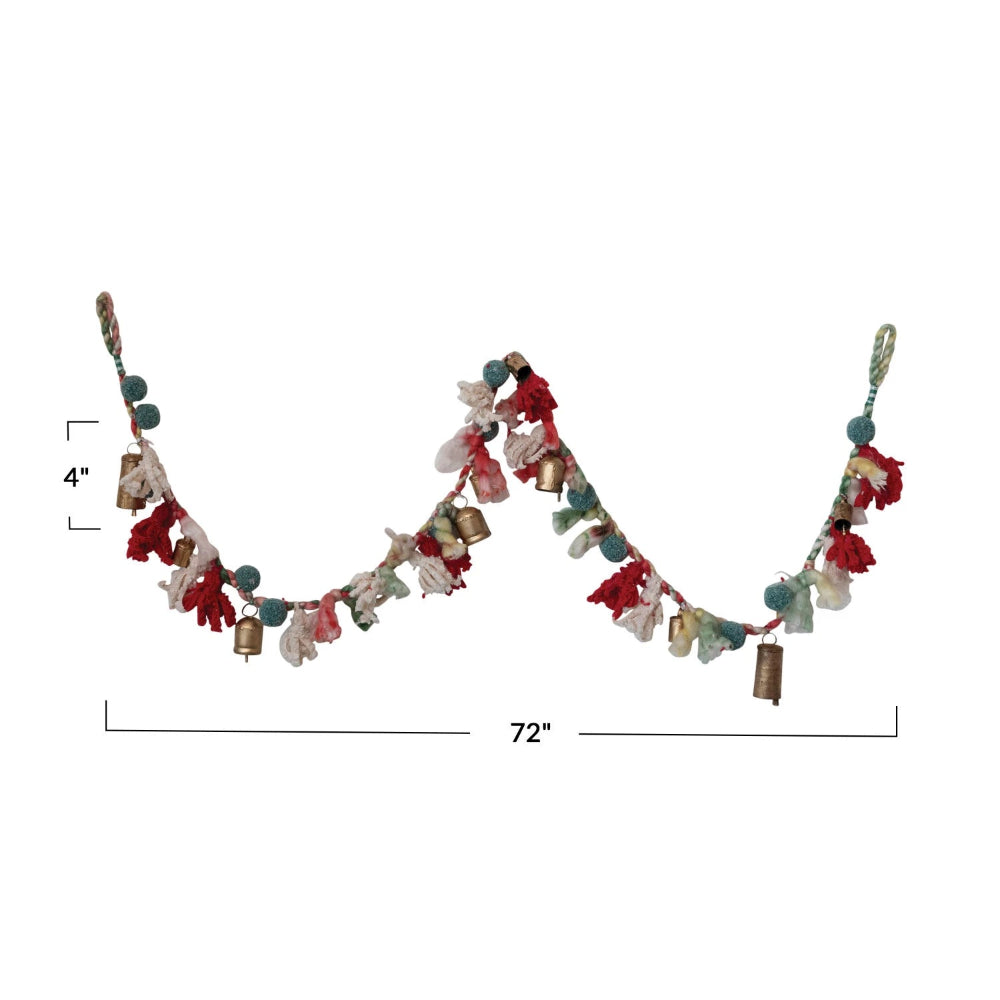 Holiday Wool & Cotten Blend Garland, Shopsweetluluss
