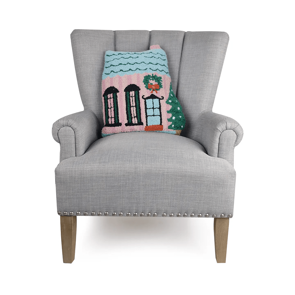 Holly Stripe House Hook Pillow, Shopsweetluluss
