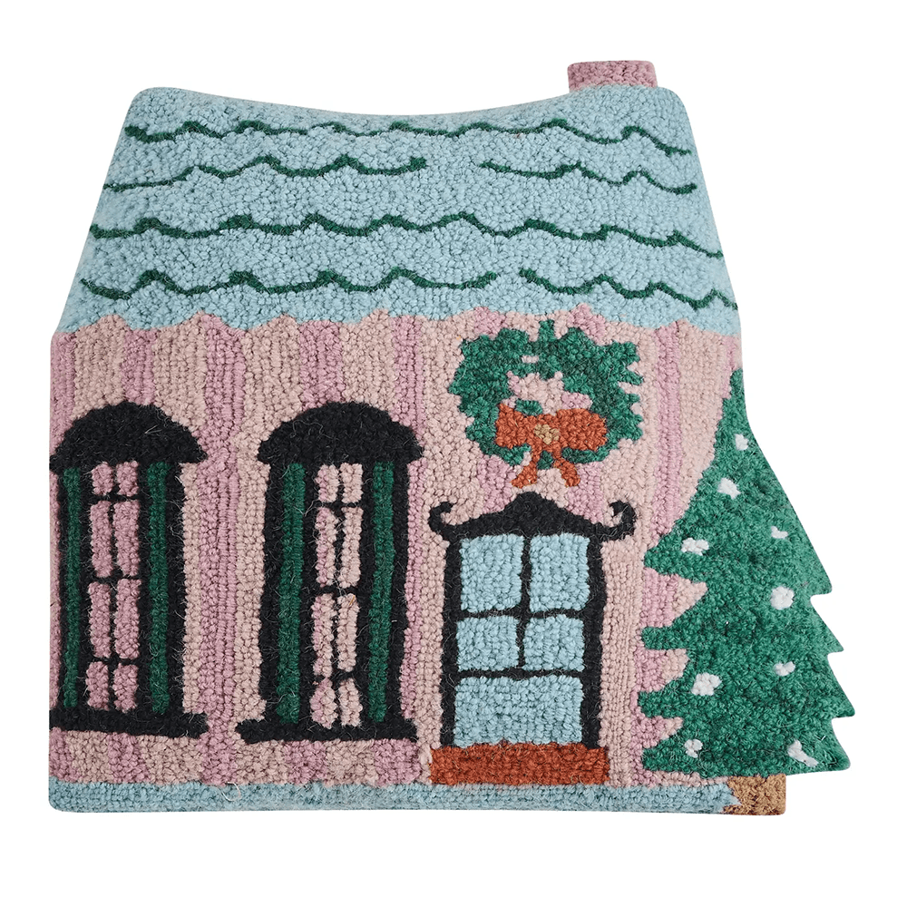 Holly Stripe House Hook Pillow, Shopsweetluluss
