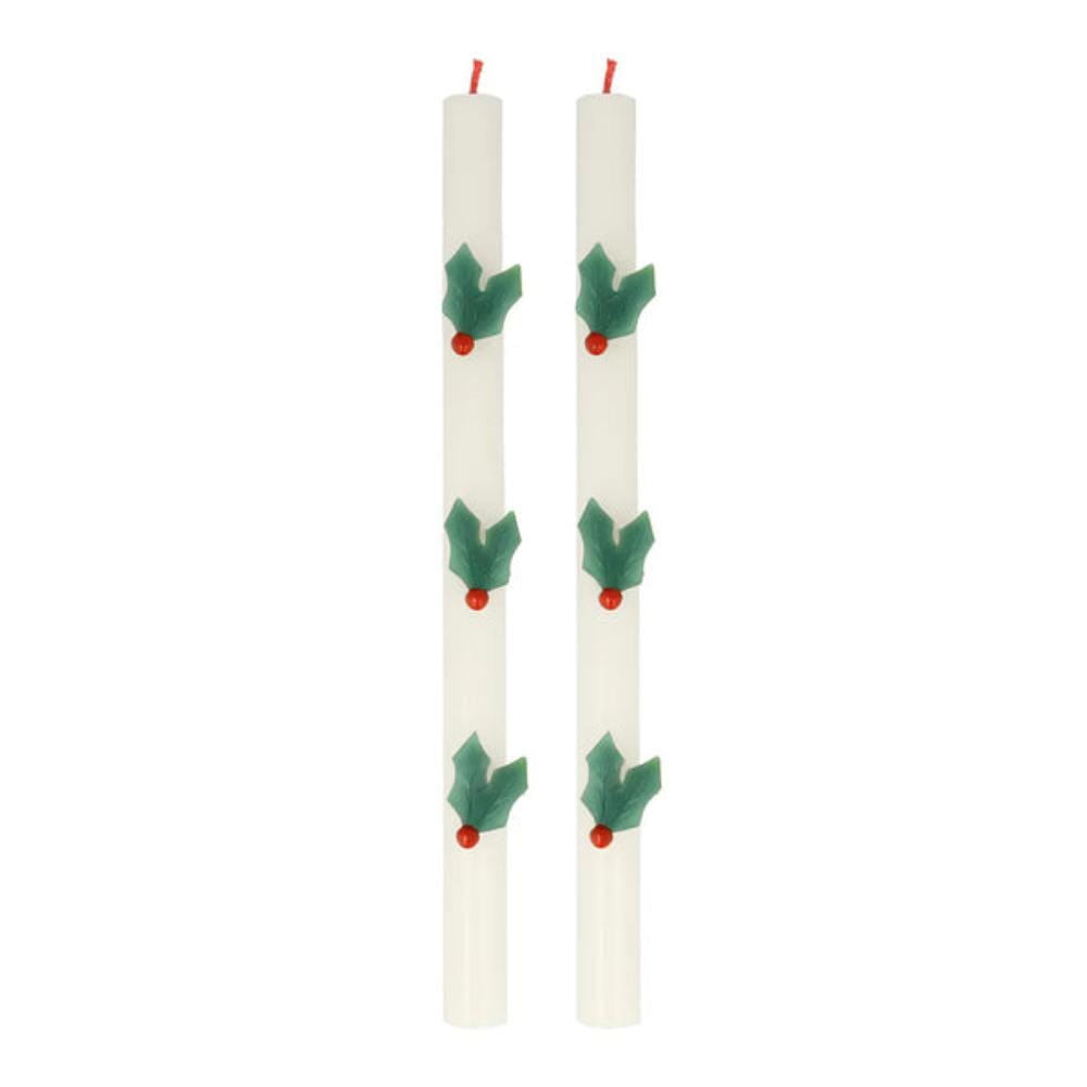 Meri Meri Holly Table Candles, Shopsweetluluss