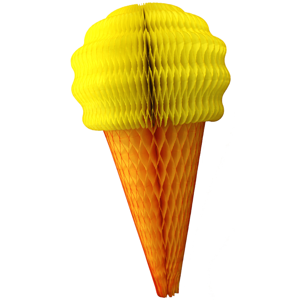 Honeycomb Ice Cream Cone - Yellow, Shopsweetluluss