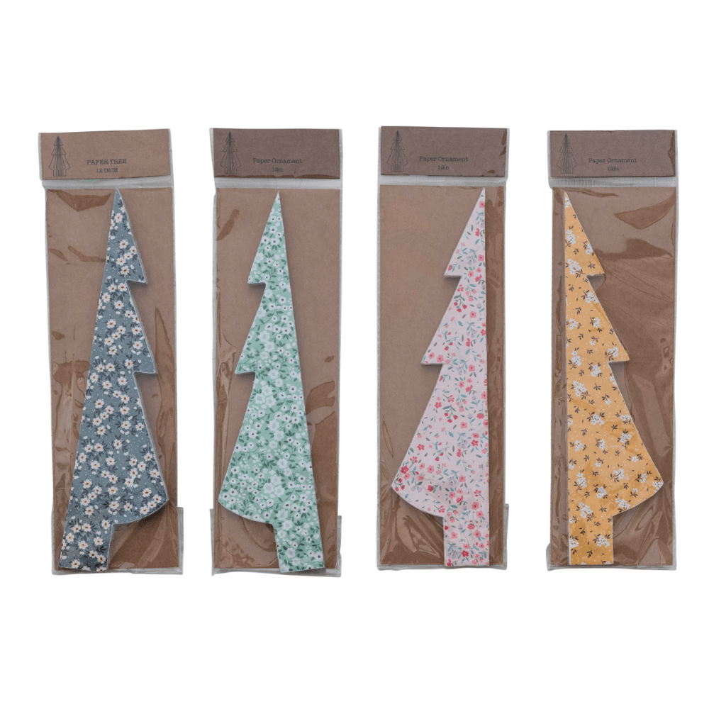 Handmade Recycled Paper Folding Honeycomb Tree w/ Chintz Pattern - 4 Colors