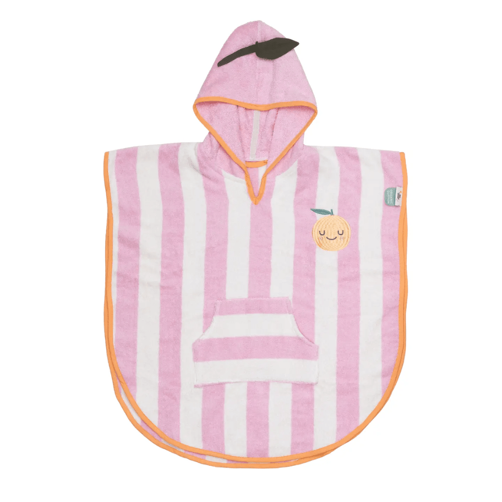 Children's Hooded Poncho - Mandy Mandarine, Shopsweetluluss