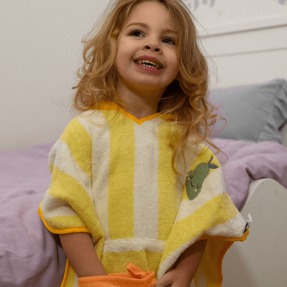 Children's Hooded Poncho - Pedro Pear, Shopsweetluluss