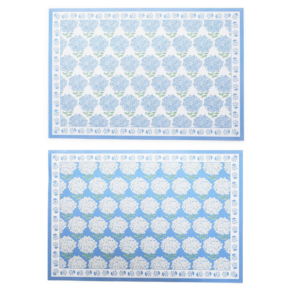 Hydrangea Paper Placemat Book, Shopsweetluluss