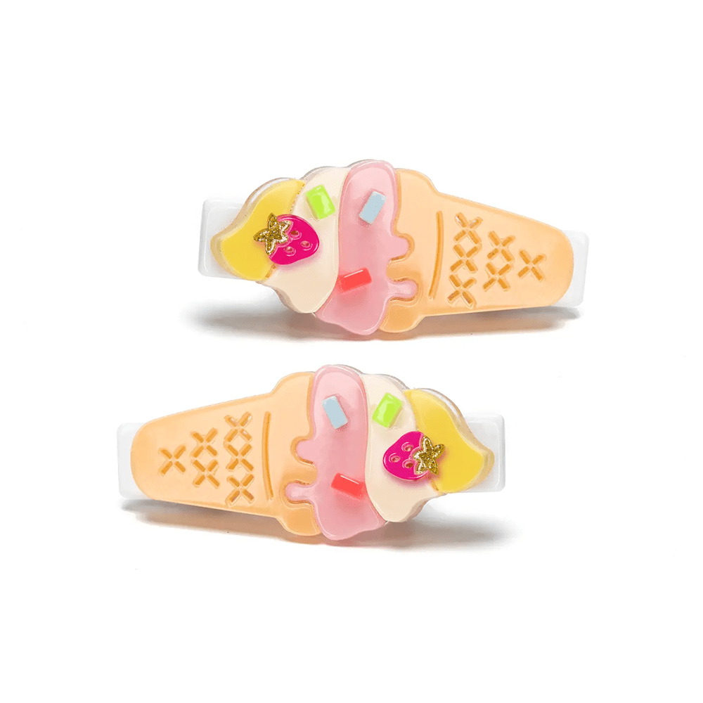 Ice Cream Hair Clips - Set of 2, Shopsweetluluss