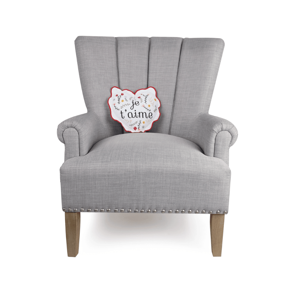 Je T'Aime Floral Embroidered Pillow, Shopsweetluluss