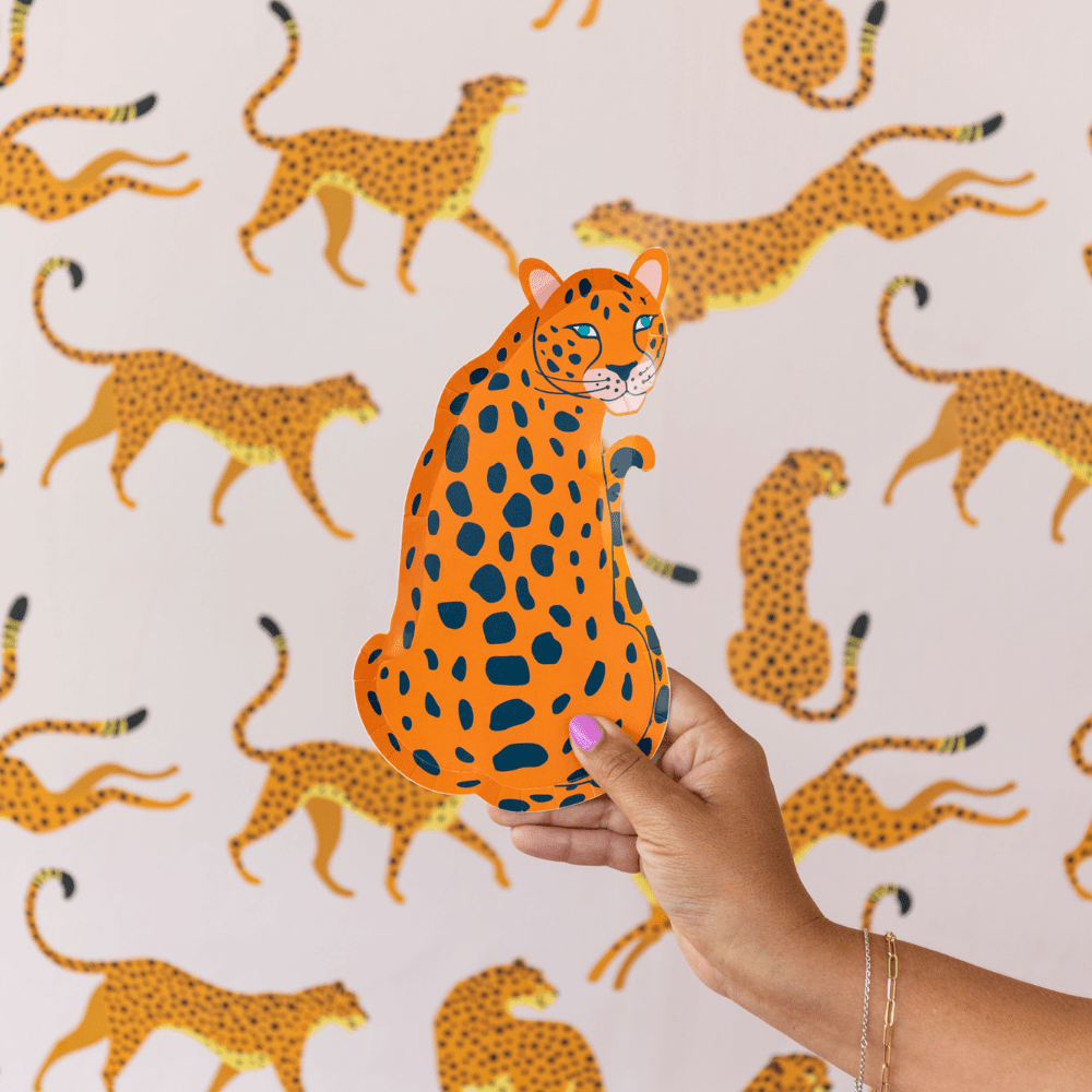 Jungle Animals Jaguar Dessert Plates, Shopsweetluluss