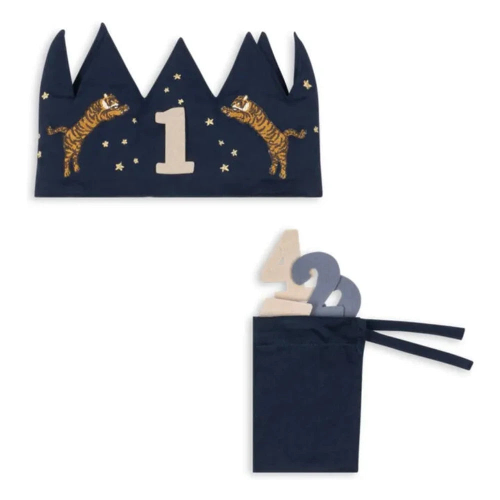 Keepsake Glitter Birthday Crown - Blue, Shopsweetluluss