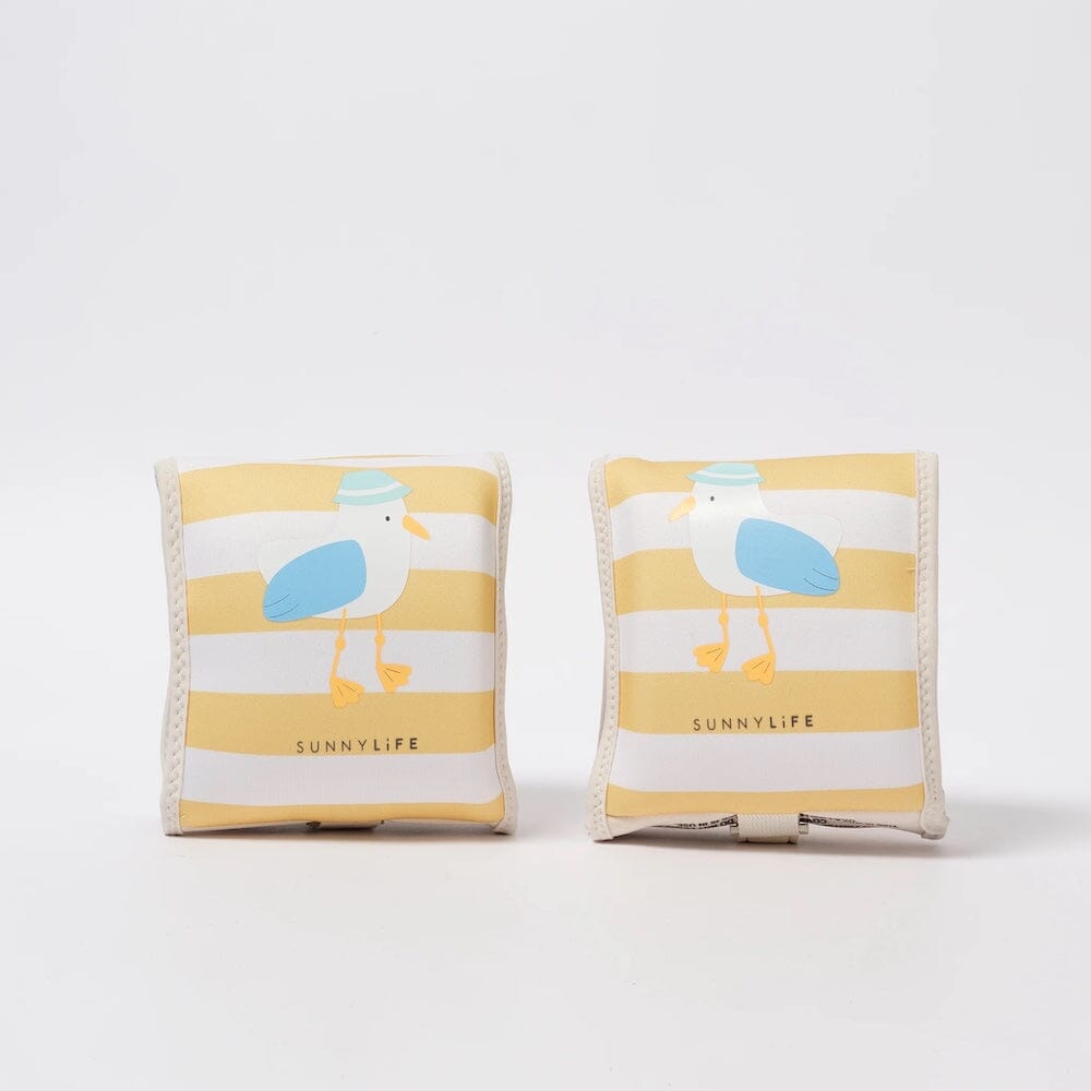 Kids Floaties - Sid the Seagull Mustard Stripe, Shopsweetluluss