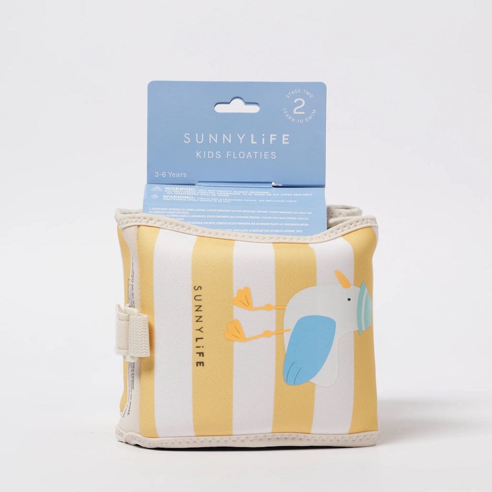 Kids Floaties - Sid the Seagull Mustard Stripe, Shopsweetluluss