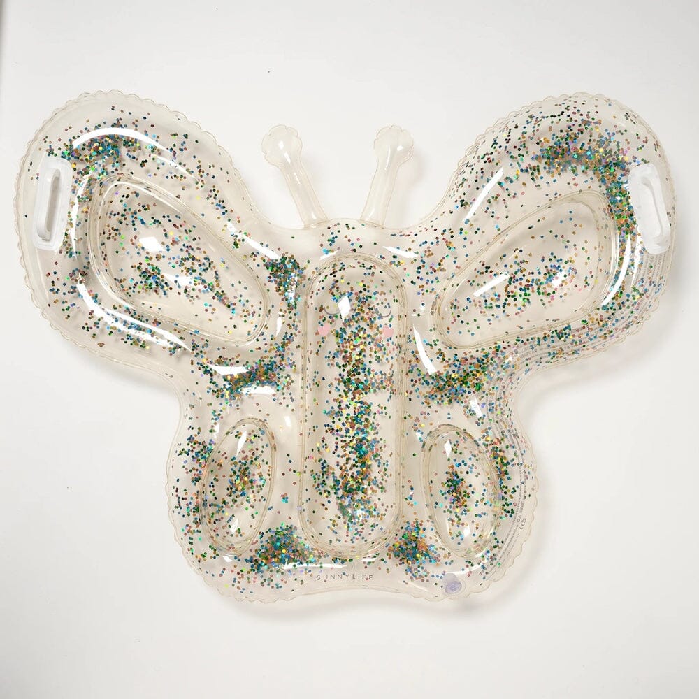 SunnyLife Kids Lie-On Float - Cotton Candy Glitter, Shopsweetluluss