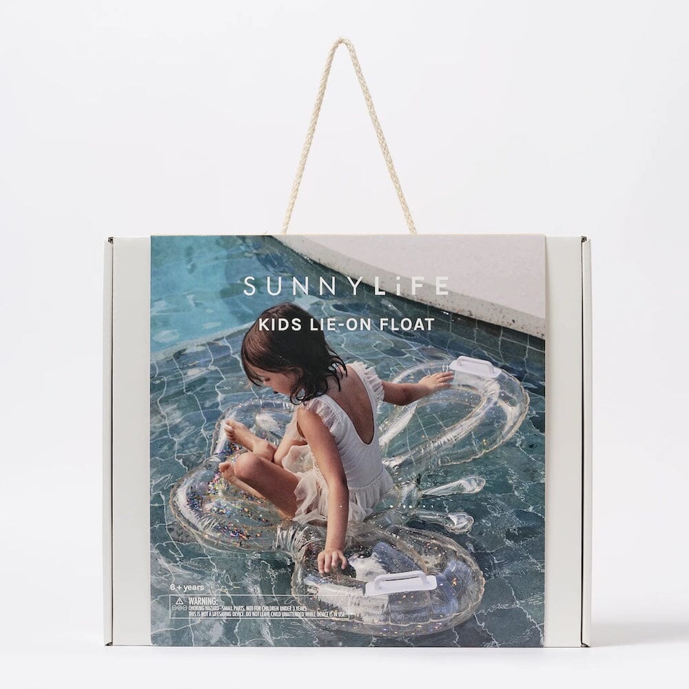 SunnyLife Kids Lie-On Float - Cotton Candy Glitter, Shopsweetluluss